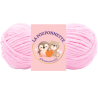 baleine au crochet rose en laine chenille | Peluche interactive faite main