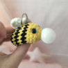 Porte-clés abeille au crochet fait main | La Pouponnette