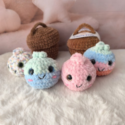 Patron crochet gratuit dumpling mystère avec boîte surprise