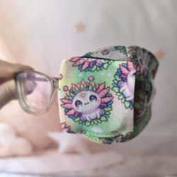 Patch oculaire enfant en tissu – cache-œil pour lunettes amblyopie