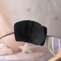 Patch oculaire enfant en tissu – cache-œil pour lunettes amblyopie