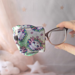 Patch oculaire enfant en tissu – cache-œil pour lunettes amblyopie