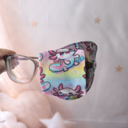Patch oculaire enfant en tissu – cache-œil pour lunettes amblyopie