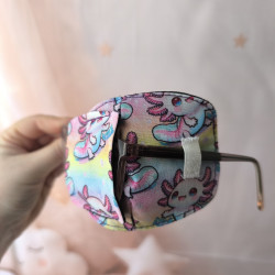 Patch oculaire enfant en tissu – cache-œil pour lunettes amblyopie