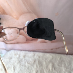 Patch oculaire enfant en tissu – cache-œil pour lunettes amblyopie