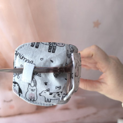 Patch oculaire enfant en tissu – cache-œil pour lunettes amblyopie
