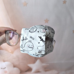 Patch oculaire enfant en tissu – cache-œil pour lunettes amblyopie