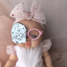Patch oculaire poupée – cache œil doudou enfant en tissu fait main
