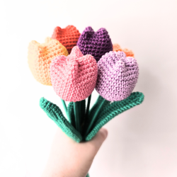 Patron crochet gratuit bouquet de tulipes