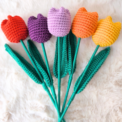 Patron crochet gratuit bouquet de tulipes