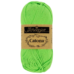 Pelote scheepjes catona 50g coton mercerise couleur pomme granny 513