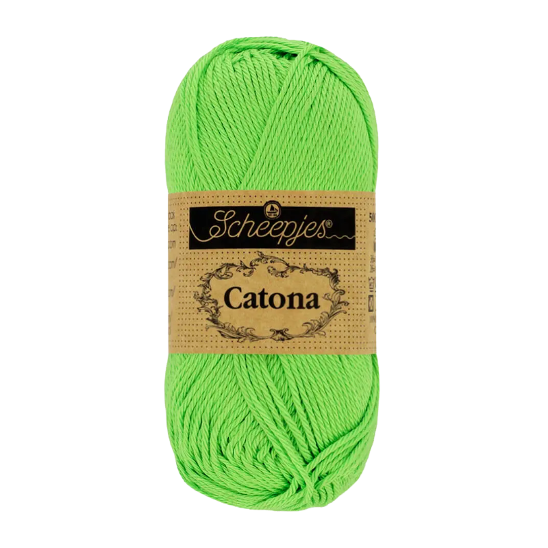 Pelote scheepjes catona 50g coton mercerise couleur pomme granny 513