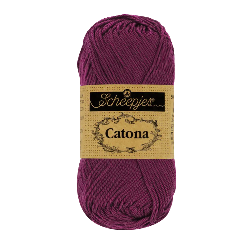 Pelote scheepjes catona 50g coton mercerise couleur violet ombre 394