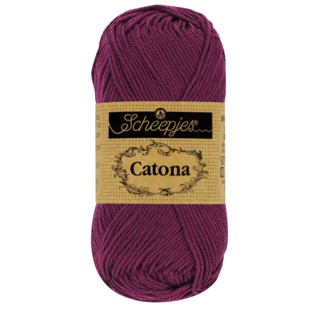 Pelote scheepjes catona 50g coton mercerise couleur violet ombre 394