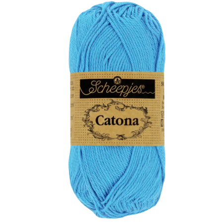 Pelote scheepjes catona 50g coton mercerise couleur bleuet 511