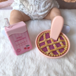 Box tarte aux cerises & jus magique poupée | Tiny Harlow
