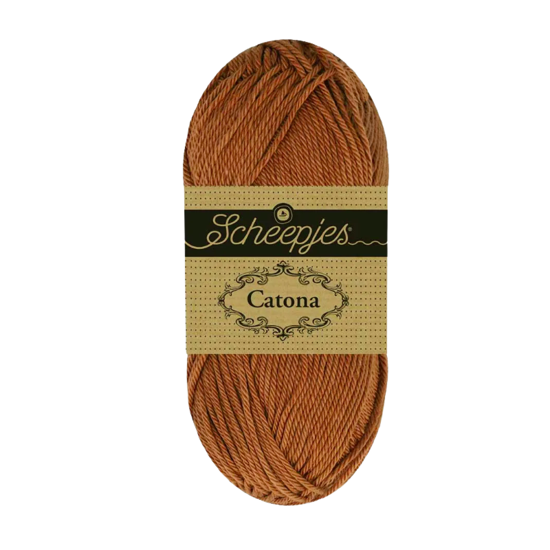 Pelote scheepjes catona 50g coton mercerise couleur fudge 112