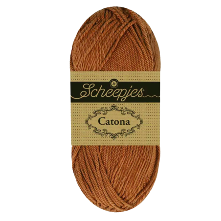 Pelote scheepjes catona 50g coton mercerise couleur fudge 112