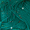 Pelote scheepjes catona shine 50g coton couleur bleu sarcelle foncé arc-en-ciel 401