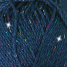 Pelote scheepjes catona shine 50g coton couleur bleu minuit arc-en-ciel 527