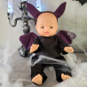 Déguisement chauve-souris poupée 32-36 cm | La Pouponnette