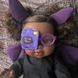 Patch oculaire poupée – cache œil doudou enfant en tissu fait main