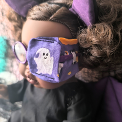 Patch oculaire poupée – cache œil doudou enfant en tissu fait main