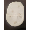 Couffin en crochet avec base en bois pour poupée jusqu'à 38 cm - Choix de matelas et parure