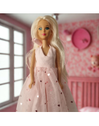 Vêtements Barbie en tissu – Créations couture faites main uniques