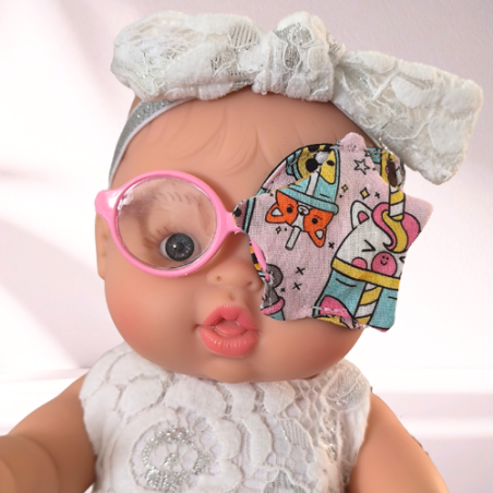 Accessoires de tête & yeux pour poupées | Chapeaux, lunettes, patchs