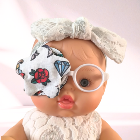Patch oculaire pour poupée | Patch cousu main matchy enfant